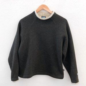 KUHL Dark Grey Alpaca Fleece Long Sleeve Sweater Size Medium Size